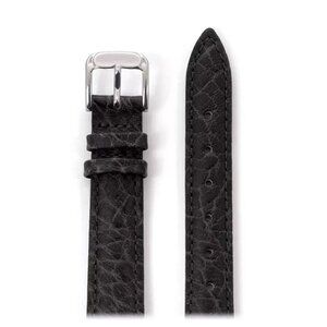 Speidel Ladies Buffalo Grain Leather Watch Band 14mm Black Genuine Leather